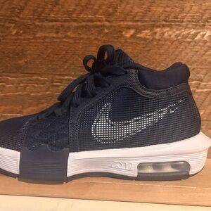 Nike Kids Navy Blue Sneakers with White Accents